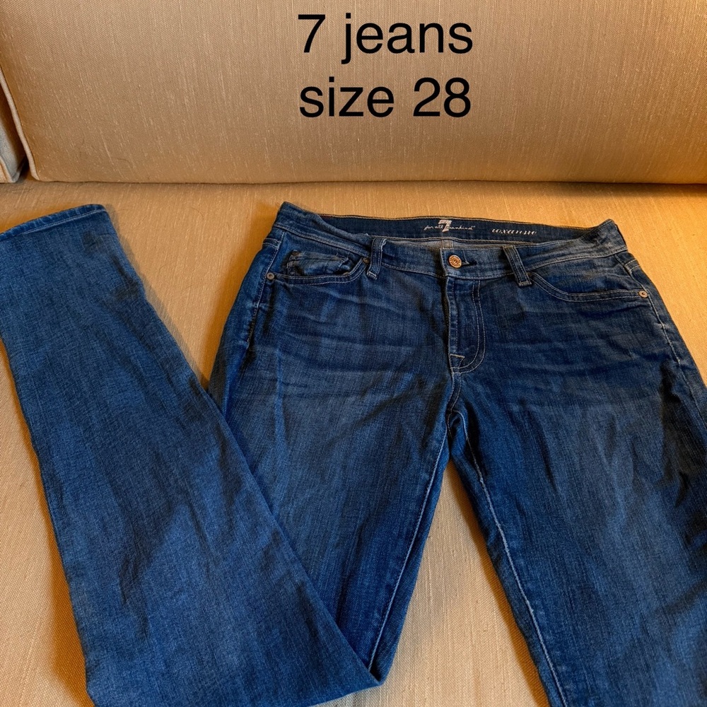 7 For All Mankind Women's Blue Jeans